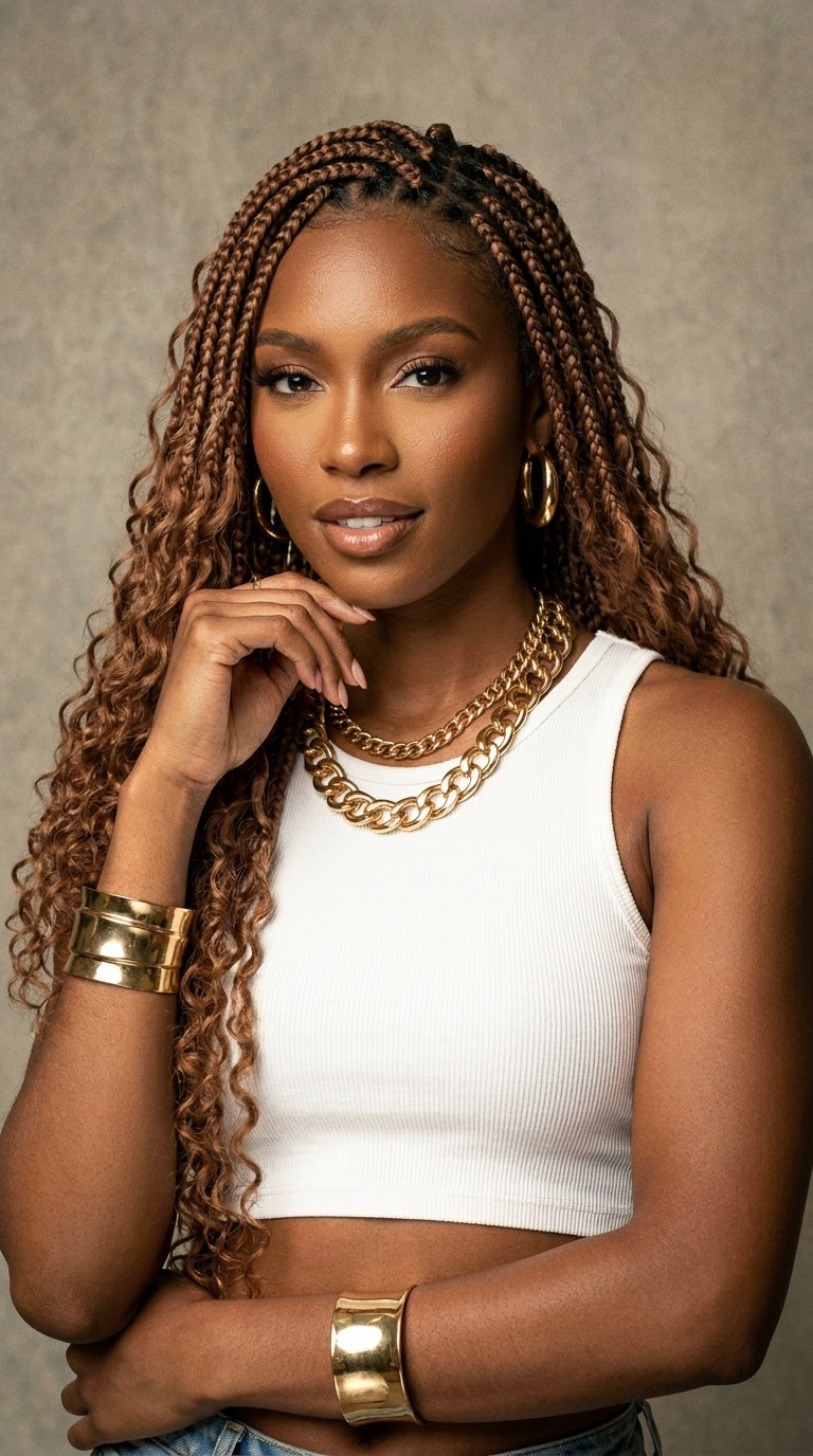 Honey Blonde Deep Wave Bulk 100% Premium Human Braiding Hair | Color 27