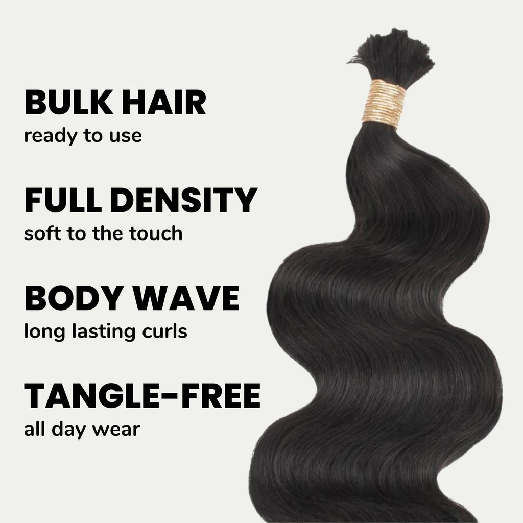 Plush Waves™ Body Wave Human Braiding Hair