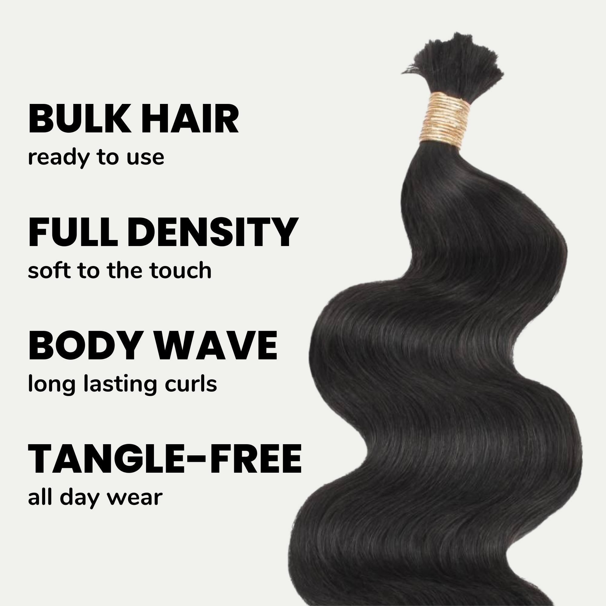 Plush Waves™ Body Wave Human Braiding Hair