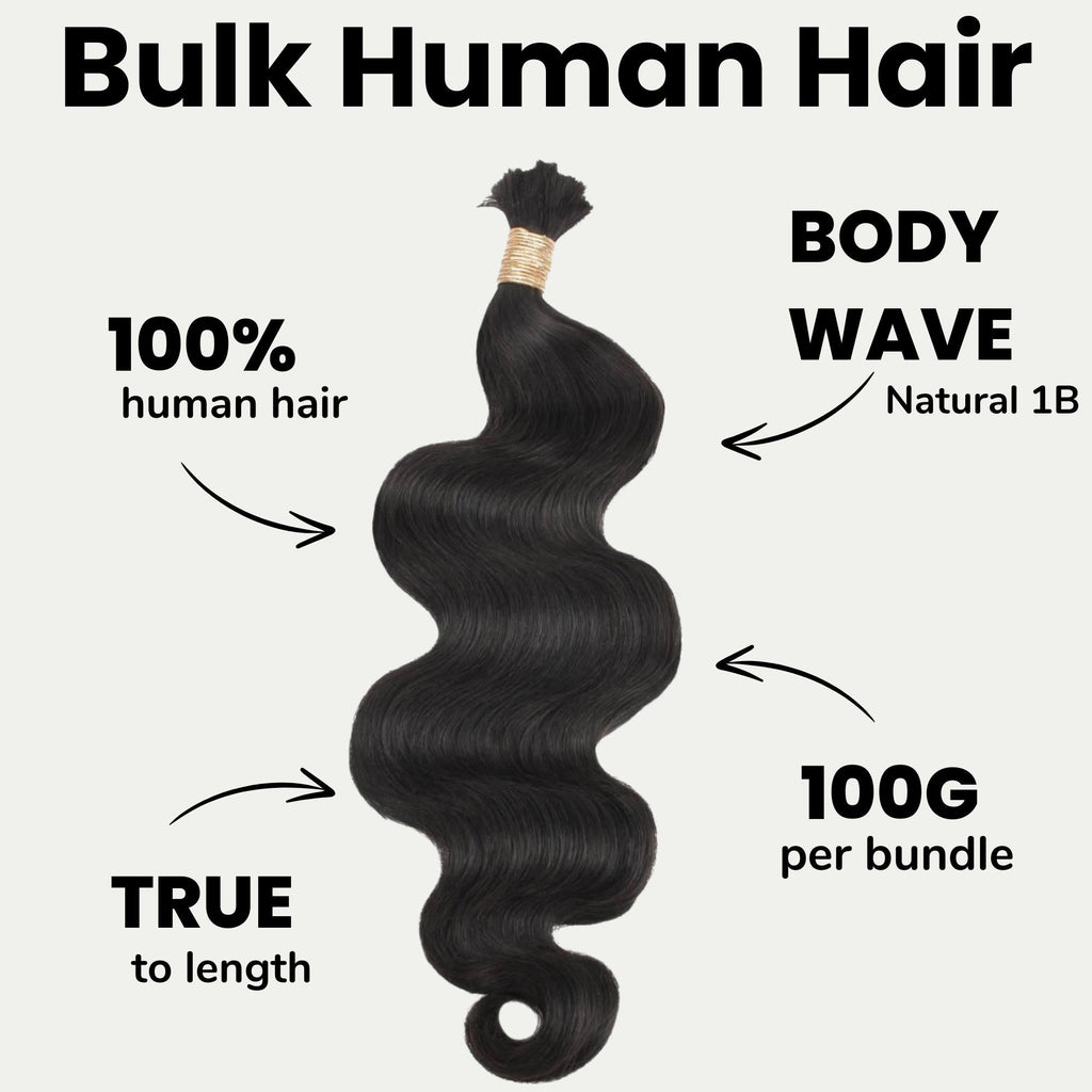 Plush Waves™ Body Wave Human Braiding Hair