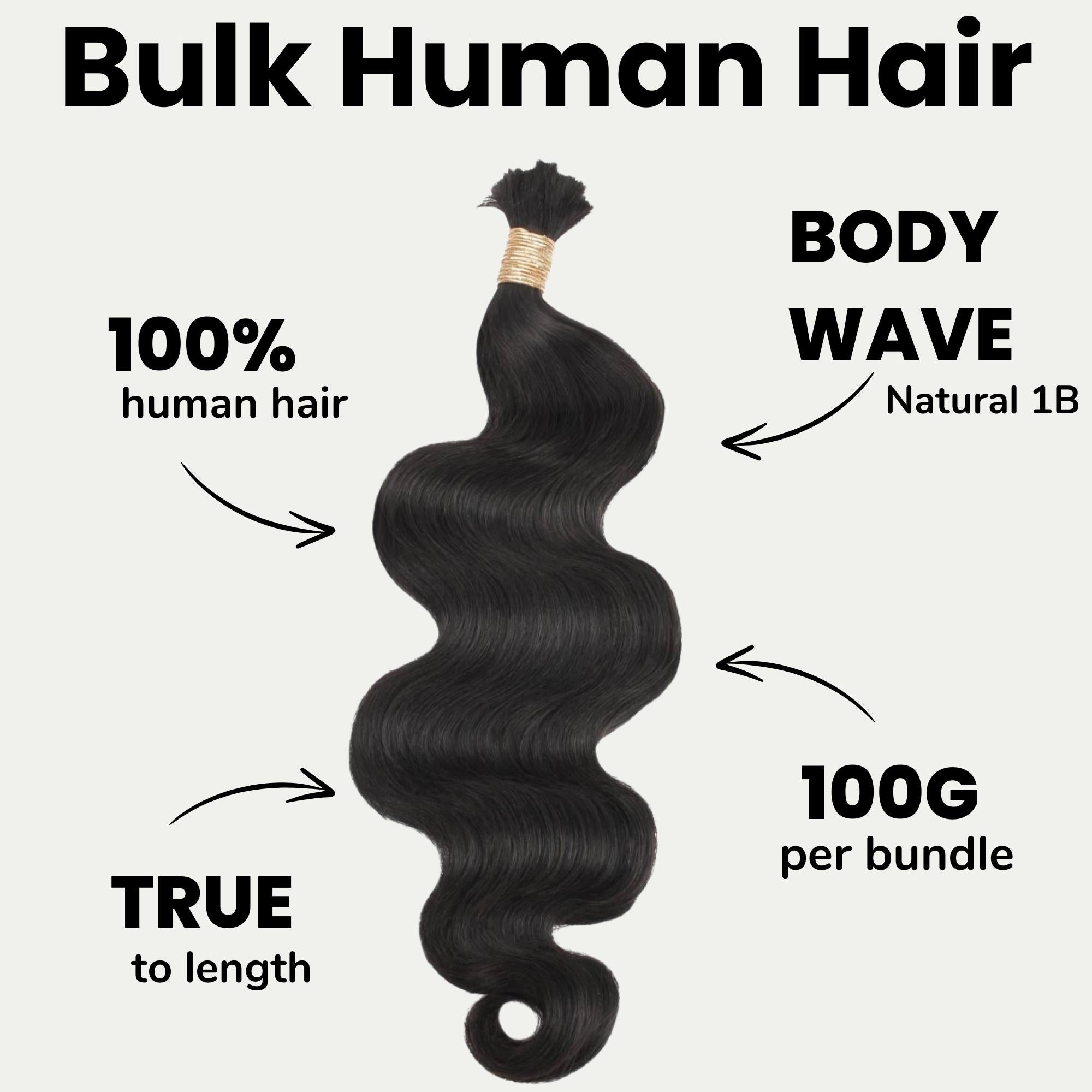 Plush Waves™ Body Wave Human Braiding Hair