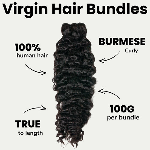 Burmese Curly 100%Premium  Human Hair Bundles