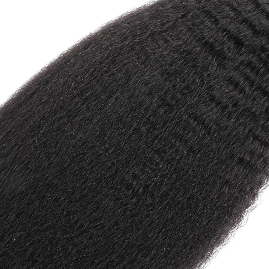 Kinky Straight Bulk 100% Human Braiding Hair
