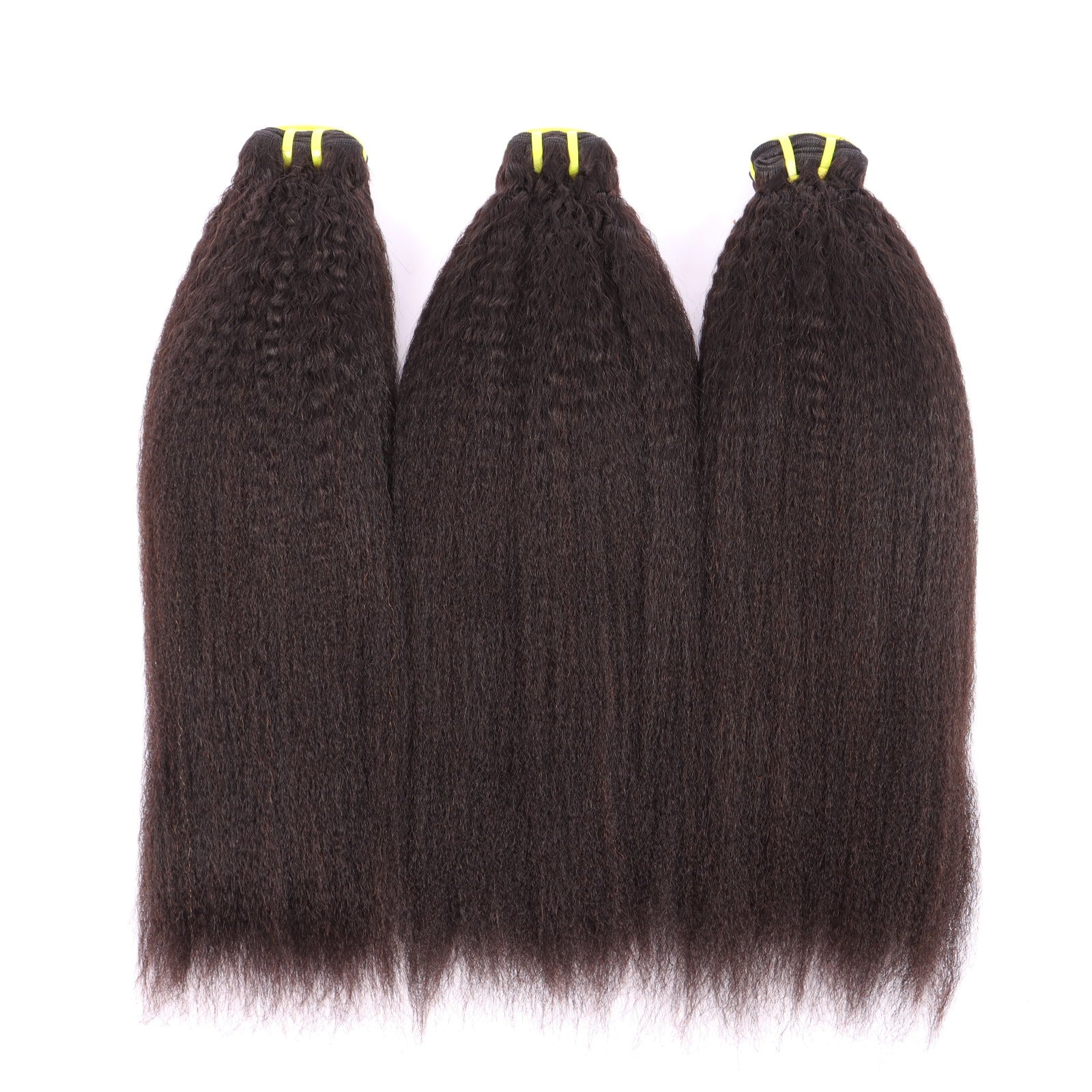Kinky Straight Clip-In 100% Premium Human Hair Extensions